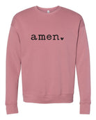 Amen heart Bella Canvas Premium Sweatshirt Ocean and 7th