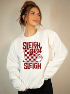 Sleigh Girl Sleigh Graphic Premium Crew Ocean and 7th