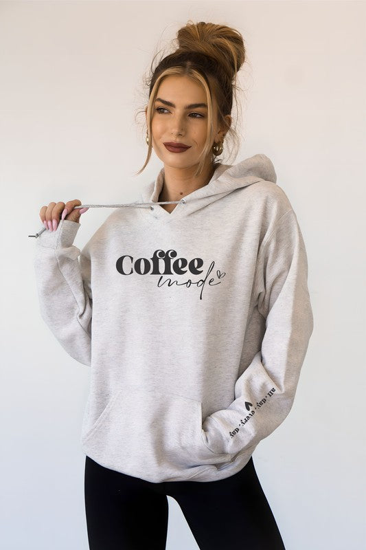 Coffee Mode Graphic Hoodie Ocean and 7th