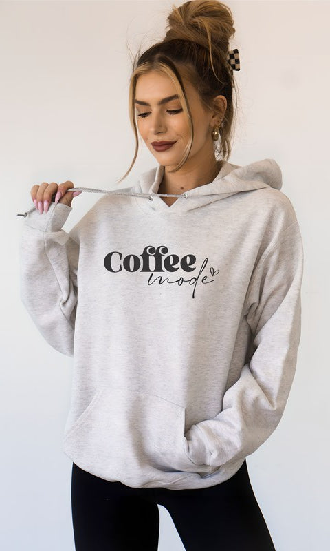 Coffee Mode Graphic Hoodie Ocean and 7th
