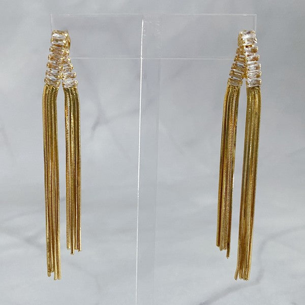 Chain Waterfall From Shine Earrings Ellison and Young