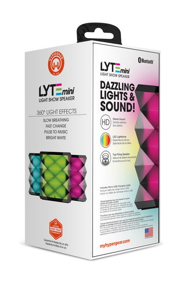 HyperGear LYTE Mini Wireless LED Speaker Jupiter Gear
