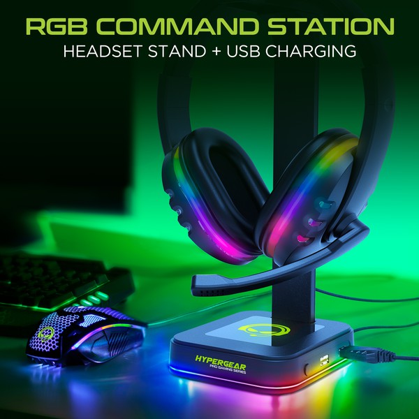 HyperGear RGB Command Station Headset Stand Jupiter Gear