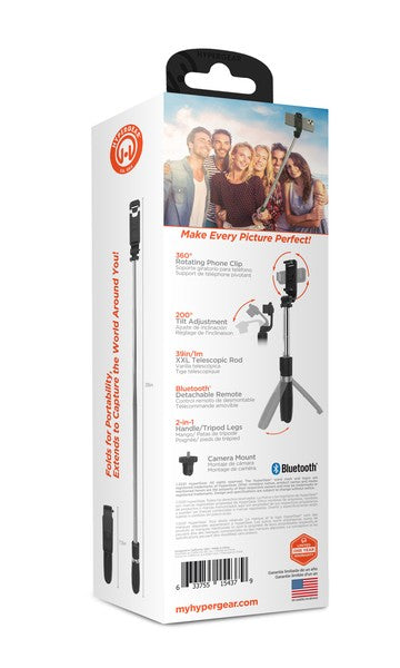 HyperGear SnapShot Wireless Selfie Stick & Tripod Jupiter Gear