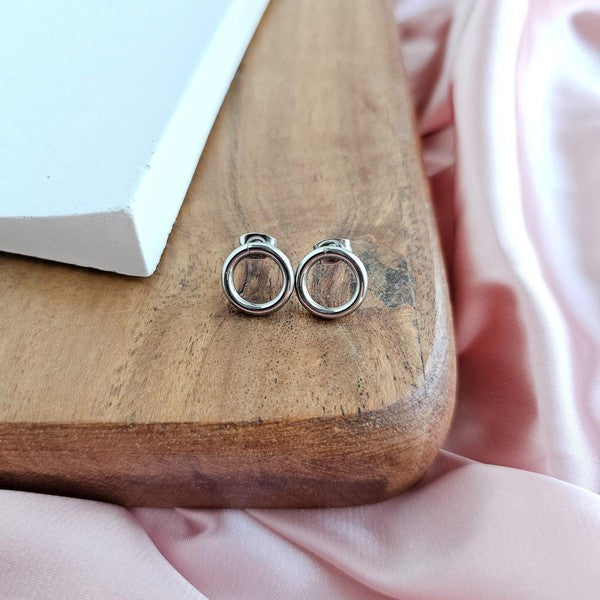 Luxe Silver Oriana Studs - Small Spiffy & Splendid