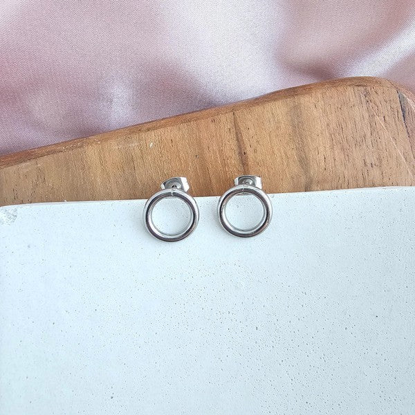 Luxe Silver Oriana Studs - Small Spiffy & Splendid