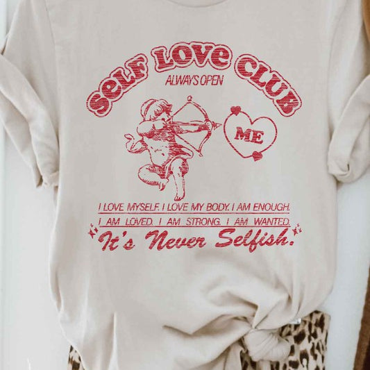 SELF LOVE CLUB GRAPHIC TEE ROSEMEAD LOS ANGELES CO