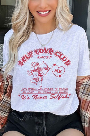 SELF LOVE CLUB GRAPHIC TEE ROSEMEAD LOS ANGELES CO