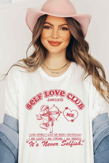 SELF LOVE CLUB GRAPHIC TEE ROSEMEAD LOS ANGELES CO