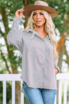 Fernanda Lantern Sleeve Shirt ClaudiaG Apparel