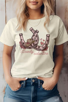 Howdy Valentine, Horseshoes Western Graphic Tee Rebel Stitch