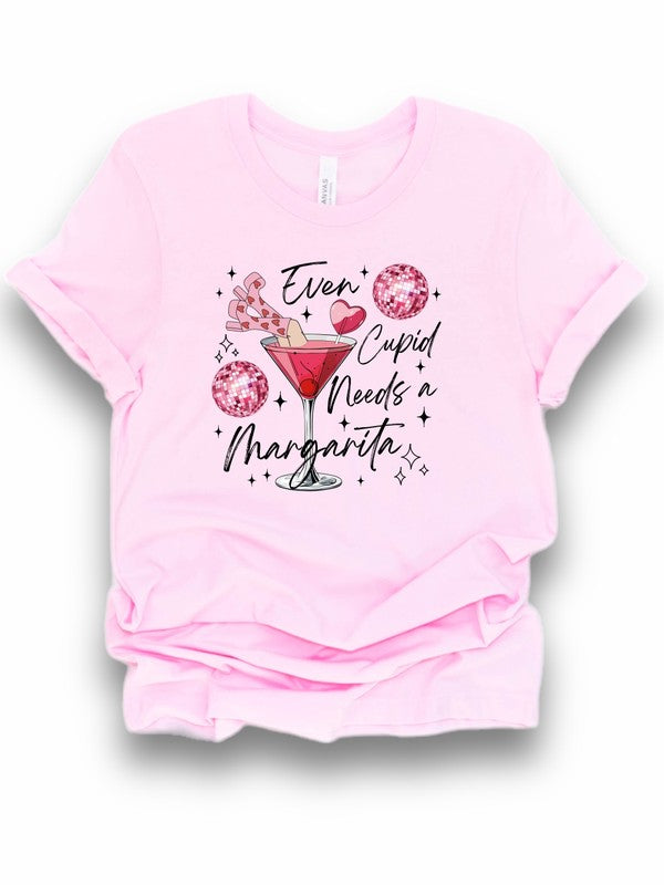 Even Cupid Needs a Margarita Graphic Tee Ocean and 7th