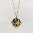 Roman Coin Charming Chain Necklace Ellison and Young