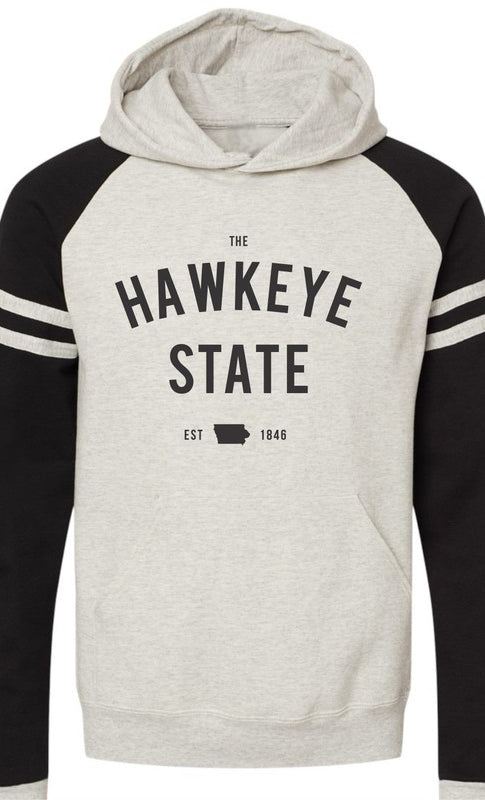 The Hawkeye State Graphic Sweatshirt Ocean and 7th