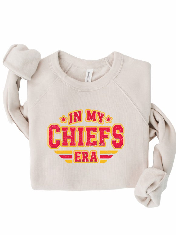 In My Chiefs Era Premium Bella Canvas Sweatshirt Ocean and 7th