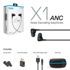 Naztech X1ANC Active Noise Cancelling Earphones Jupiter Gear