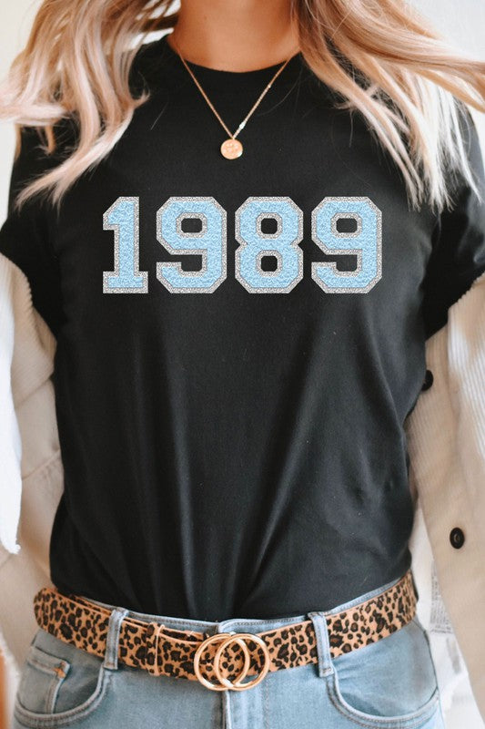 1989 Graphic Tee Faux Chenille Taylor Music Tee Kissed Apparel