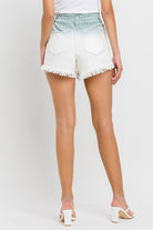 Super High Rise Paperbag Waistband Ombre Shorts VERVET by Flying Monkey