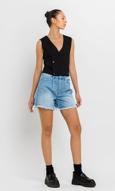 Super High Rise Pleats Shorts VERVET by Flying Monkey