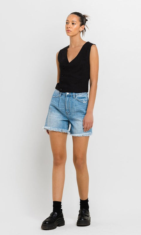 Super High Rise Pleats Shorts VERVET by Flying Monkey