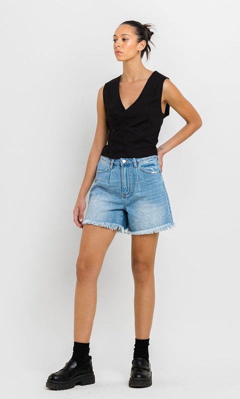 Super High Rise Pleats Shorts VERVET by Flying Monkey