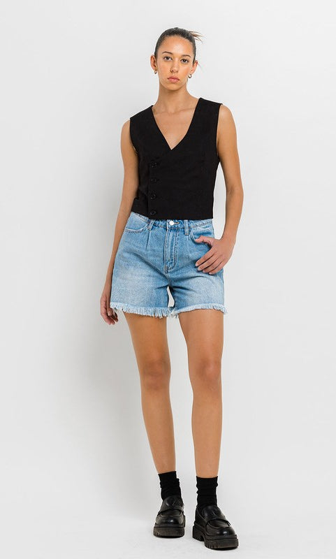 Super High Rise Pleats Shorts VERVET by Flying Monkey