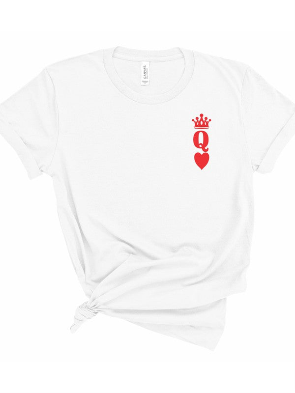 Queen of Hearts Valentine Graphic Tee Ocean and 7th