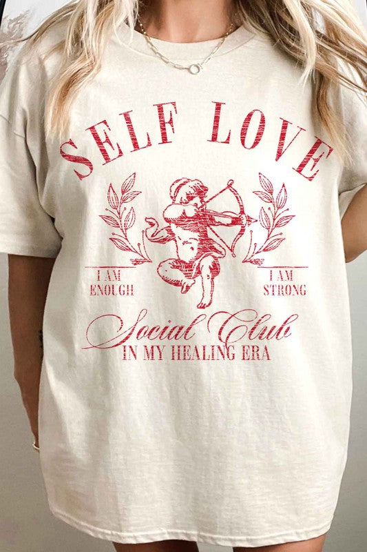 SELF LOVE VALENTINES OVERSIZED TEE ROSEMEAD LOS ANGELES CO