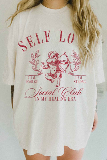 SELF LOVE VALENTINES OVERSIZED TEE ROSEMEAD LOS ANGELES CO