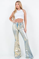 Bell Bottom Jean in Gold Foil GJG Denim