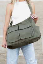 Nova Oversize Canvas Messenger Bag Aili's Corner