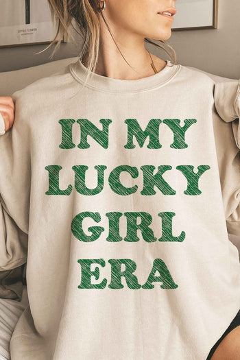 IN MY LUCKY GIRL ERA PATRICK OVERSIZED SWEATSHIRT ALPHIA