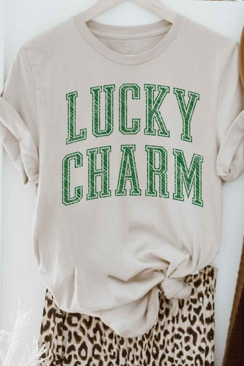 LUCKY CHARM ST PATRICKS GRAPHIC TEE ALPHIA