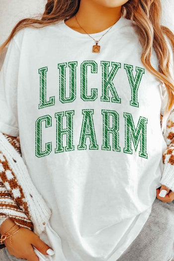 LUCKY CHARM ST PATRICKS GRAPHIC TEE ALPHIA