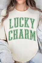 LUCKY CHARM ST PATRICKS OVERSIZED GRAPHIC TEE ALPHIA