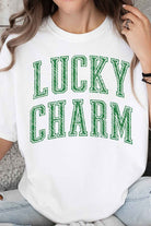 LUCKY CHARM ST PATRICKS OVERSIZED GRAPHIC TEE ALPHIA