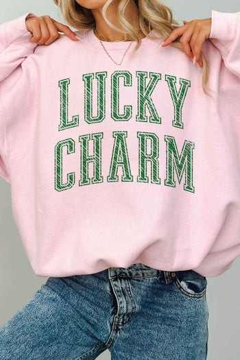 LUCKY CHARM ST PATRICKS OVERSIZED SWEATSHIRT ALPHIA