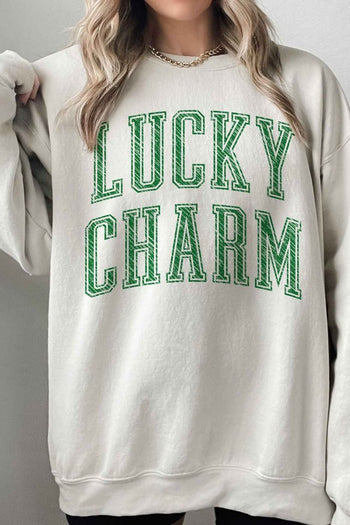 LUCKY CHARM ST PATRICKS OVERSIZED SWEATSHIRT ALPHIA