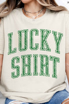 LUCKY SHIRT ST PATRICKS GRAPHIC TEE ROSEMEAD LOS ANGELES CO