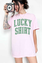 LUCKY SHIRT ST PATRICKS GRAPHIC TEE ROSEMEAD LOS ANGELES CO