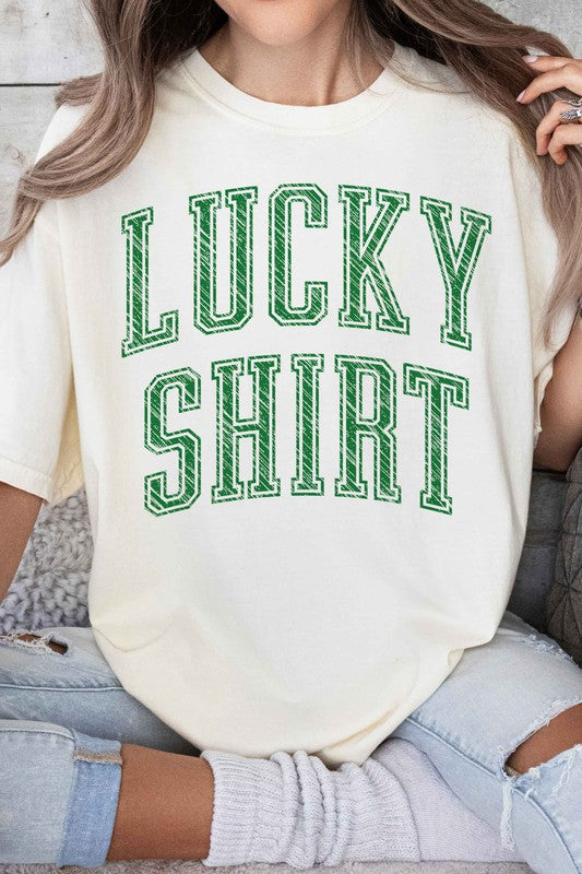 LUCKY SHIRT ST PATRICKS GRAPHIC TEE ROSEMEAD LOS ANGELES CO