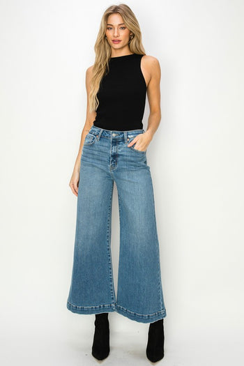 HIGH RISE CROP PALAZZO JEANS Artemis Vintage