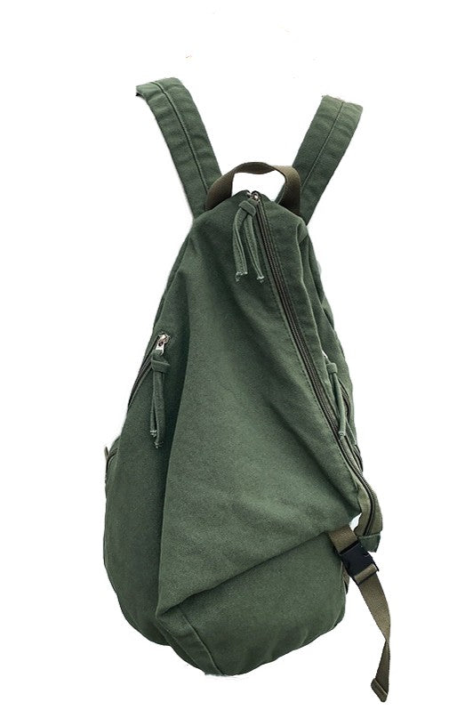 Kai Asymmetric Canvas Backpack Aili's Corner