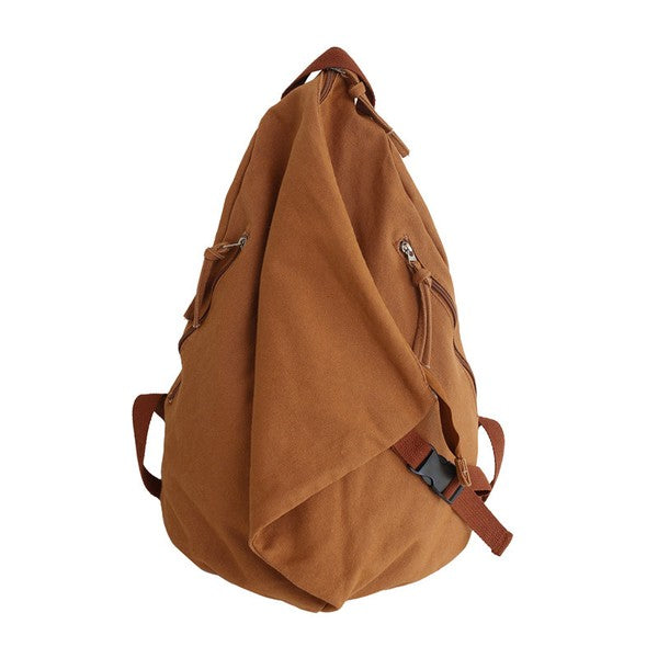 Kai Asymmetric Canvas Backpack Aili's Corner