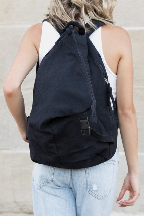 Kai Asymmetric Canvas Backpack Aili's Corner