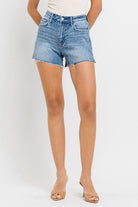 High Rise Side Slit A Line Shorts VERVET by Flying Monkey