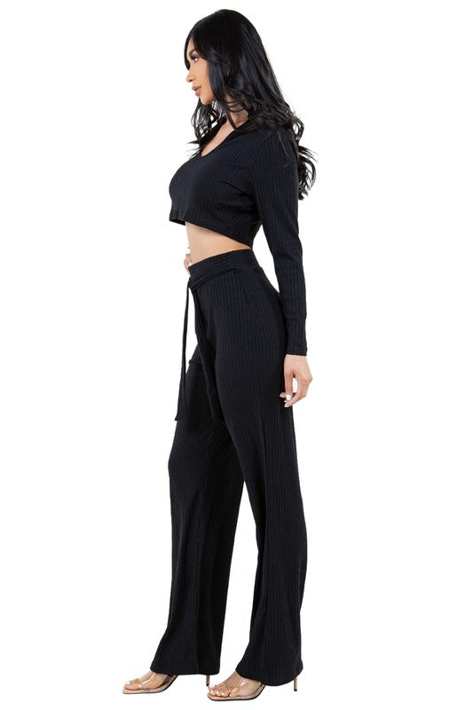 SEXY TWO PIECE PANTS SET By Claude