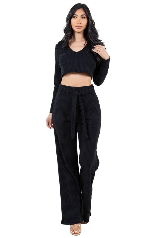 SEXY TWO PIECE PANTS SET By Claude