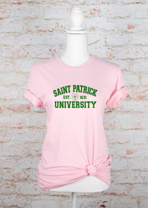 St. Patrick University Graphic Tee Ocean and 7th