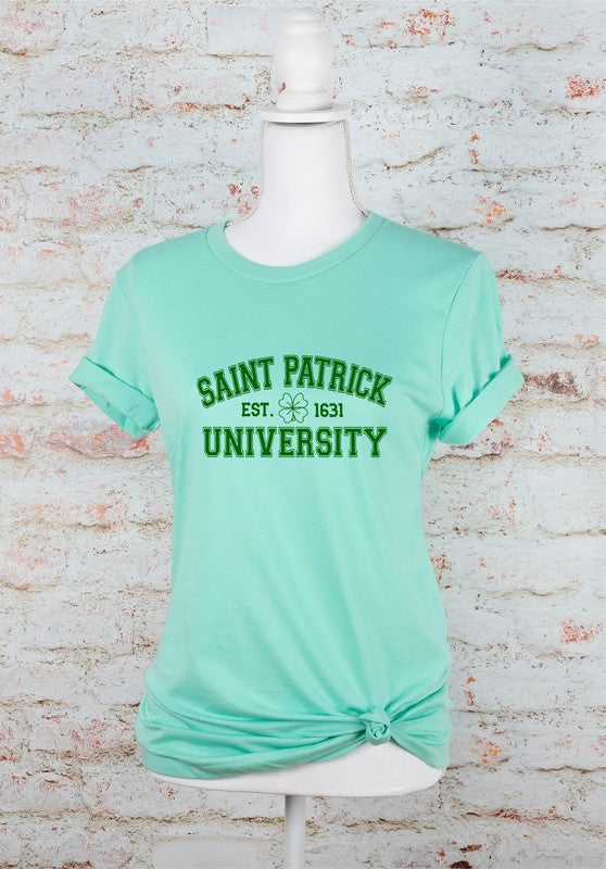 St. Patrick University Graphic Tee Ocean and 7th